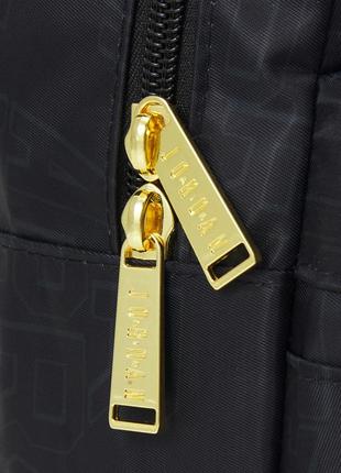 Nike jordan black and gold mini backpack 7a0857-023 маленький рюкзак наплечник оригинал - 10л7 фото