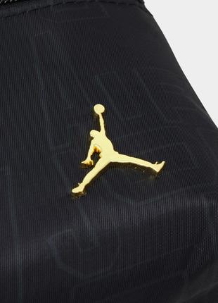 Nike jordan black and gold mini backpack 7a0857-023 маленький рюкзак наплечник оригинал - 10л8 фото