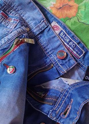 Bagrbo classic fashion стильные шорты-бриджы джинсовые  унисекс шикарные размер 26.2 фото