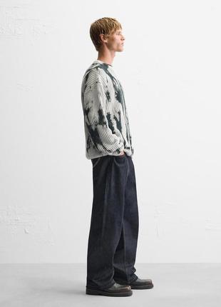 Свитер мужской серовато-бежевый zara new