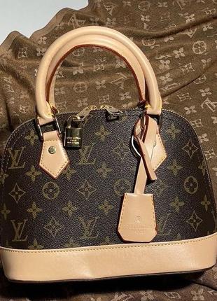 Louis vuitton alma brown/pink