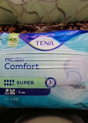 Анатомічні підгузники tena proskin comfort syper