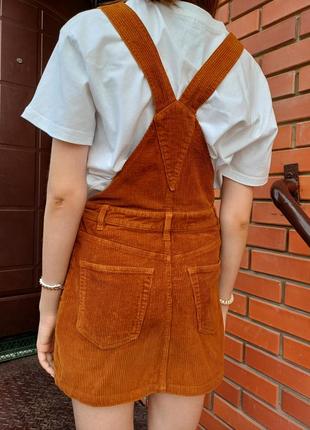 Сарафан вельветовый теплый s