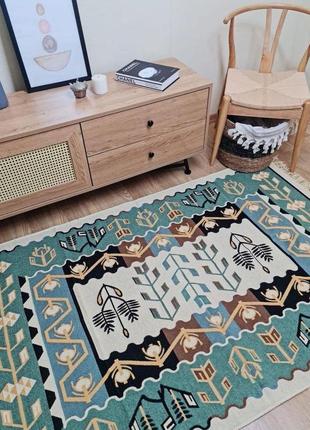 Ексклюзивний турецький бавовняний двосторонній килим без ворсу, розмір 80x1507 фото