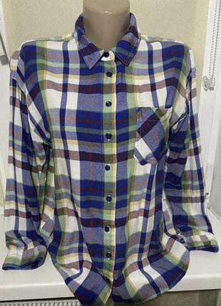 Рубашка клетка вискоза, 36-38