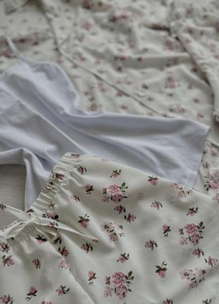 Піжамний костюм четвірка рубашка, шорти, штани і майка. гарна піжама чотири в одному, піжамка софт2 фото