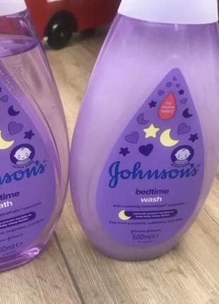 Гель та піна для купання немовля johnson’s baby bedtime з лавандою1 фото