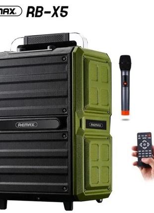 Караоке акустика 100w organic-cotton rb-x5 портативная колонка 2 микрофона саундбар party box xtreme change boom box
