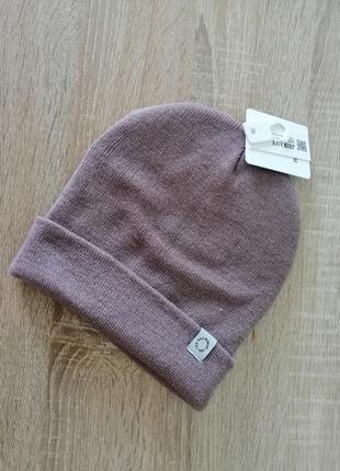 Шапка бини pull&bear 54-58 uni кофе с молоком
