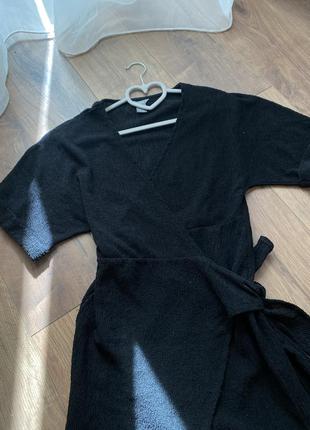 Сукня на запах чорна платье2 фото