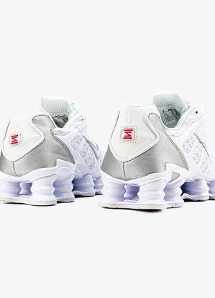 Nike shox tl "white"мужские качество высокое удобны в носке стильные5 фото