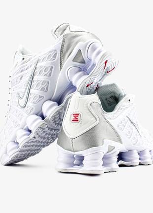 Nike shox tl "white"мужские качество высокое удобны в носке стильные3 фото