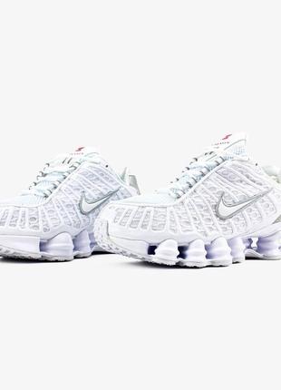 Nike shox tl "white"мужские качество высокое удобны в носке стильные9 фото