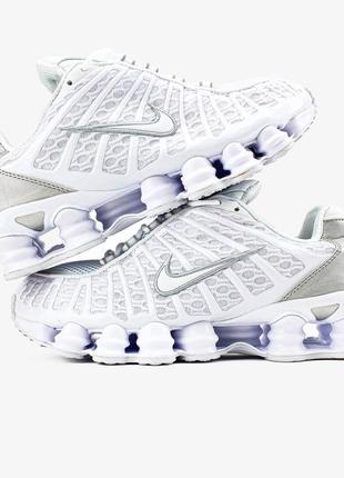 Nike shox tl "white"мужские качество высокое удобны в носке стильные1 фото