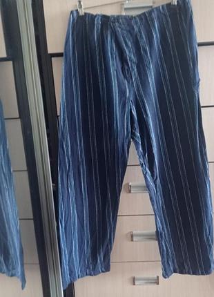 Хлопковые домашние, пижамные штаны