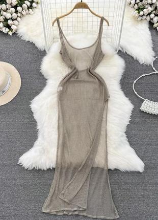 Прозрачное платье