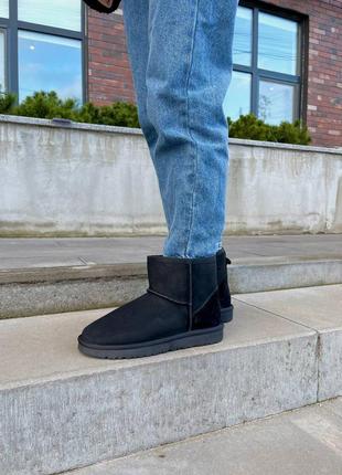 Женские / мужские угги Ugg Australia Boots D Brown Leather Shearling Lined Strapped7 фото