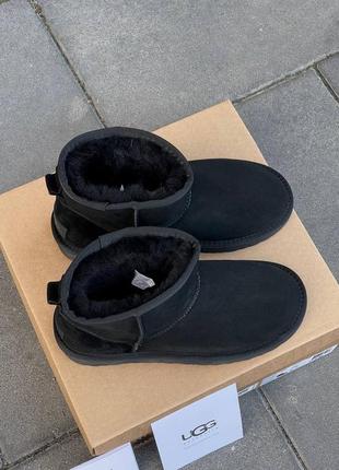 Женские / мужские угги Ugg Australia Boots D Brown Leather Shearling Lined Strapped3 фото