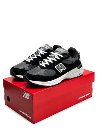 Мужские кроссовки new balance 993 костюми black grey