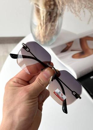 Сонцезахисні класичні окуляри без оправи7 фото