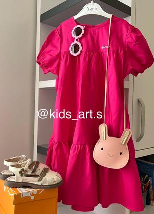 Розовое платье, малиновое платье, family look, фемели лук1 фото