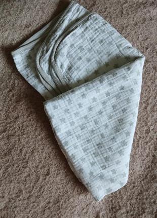 Муслиновое одеяло покрывало 100*100