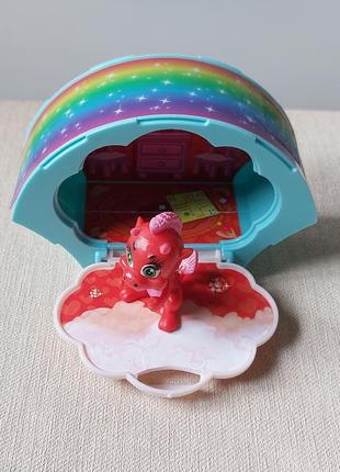 Игровой набор simba sapphiras rainbow friends, с дракончиком и домом-радугой
