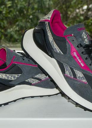 Кроссовки женские reebok legacy ws leather grey&pink 40 р. оригинал