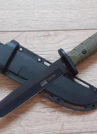 Мисливський ніж colunbia 2178b tanto хаки 30см з пластиковими ножнами