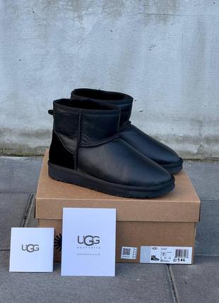 Женские / мужские угги ugg classic black leather