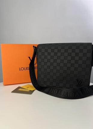 Мужская сумка louis vuitton! сумка через плечо! люкс качество!