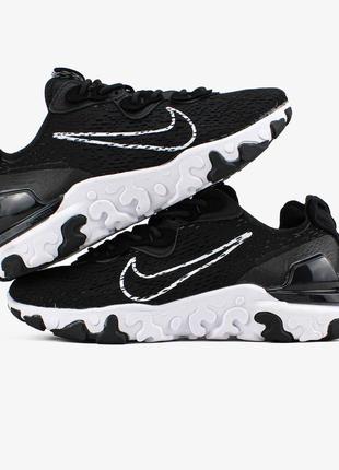 Nike react vision"black/white"чоловічі якість висока зручні в носінні стильні5 фото