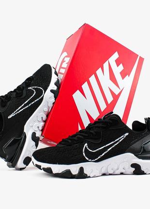 Nike react vision"black/white"чоловічі якість висока зручні в носінні стильні1 фото