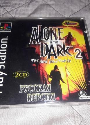 Игра alone in the dark the new nightmare ps1 sony playstation 1 ps one диск один в темноте пс1 psx