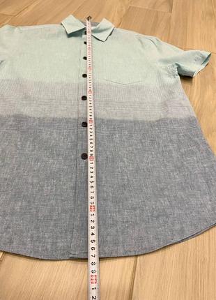Льняная рубашка john rocha цвет градиент zara h&amp;m