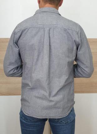 Saltrock - s-m - сорочка чоловіча рубашка мужская сіра2 фото