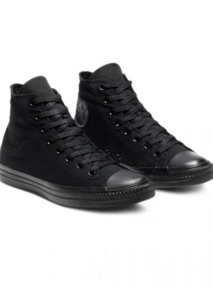Кеди converse chuck taylor all star hi black monochrome