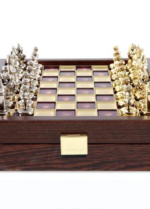 Шахи manopoulos візантійська імперія, 20х20 см, бордові (088-1602sk)