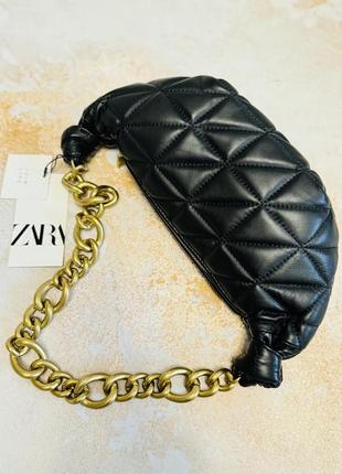 Кожаная сумка zara 2