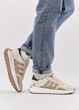 Мужские кроссовки adidas originals retropy e5 beige brown