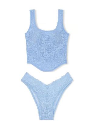 Кружевной комплект белья victoria's secret pink