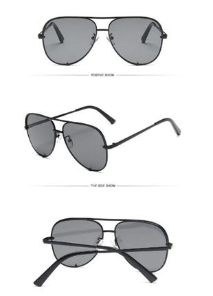Металлические солнцезащитные очки для мужчин и женщин3 фото