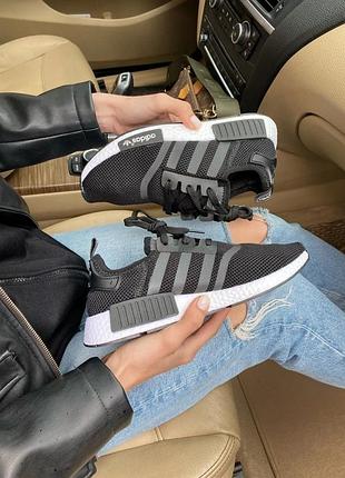 Кросівки жіночі nmd r1 “black/white” reflective 36