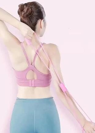 Эспандер для фитнеса fitness тренировок похудения спорта йоги восьмерка для мужчин женщин