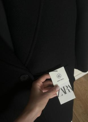 Новое макси длинное шерстяное пальто зара