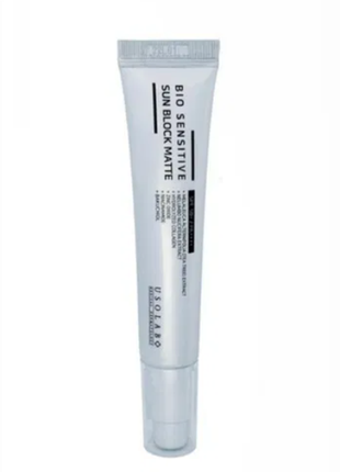 Сонцезахисний крем usolab bio sensitive sun block matte - 10 мл