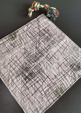 Пеленка многоразовая для животных l 60х60 см абстракцыя белая