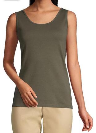 Жіноча майка lands' end women's cotton tank top