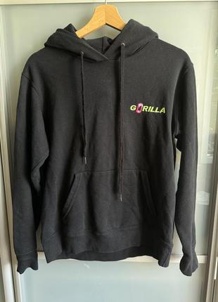 Худі чорний без утеплення gorilla