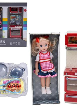 Іграшковий набір "лялька та кухня"